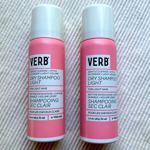 Verb Refresh Dry Shampoo for Light Hair 
Bundle of 2 travel size 61ml each